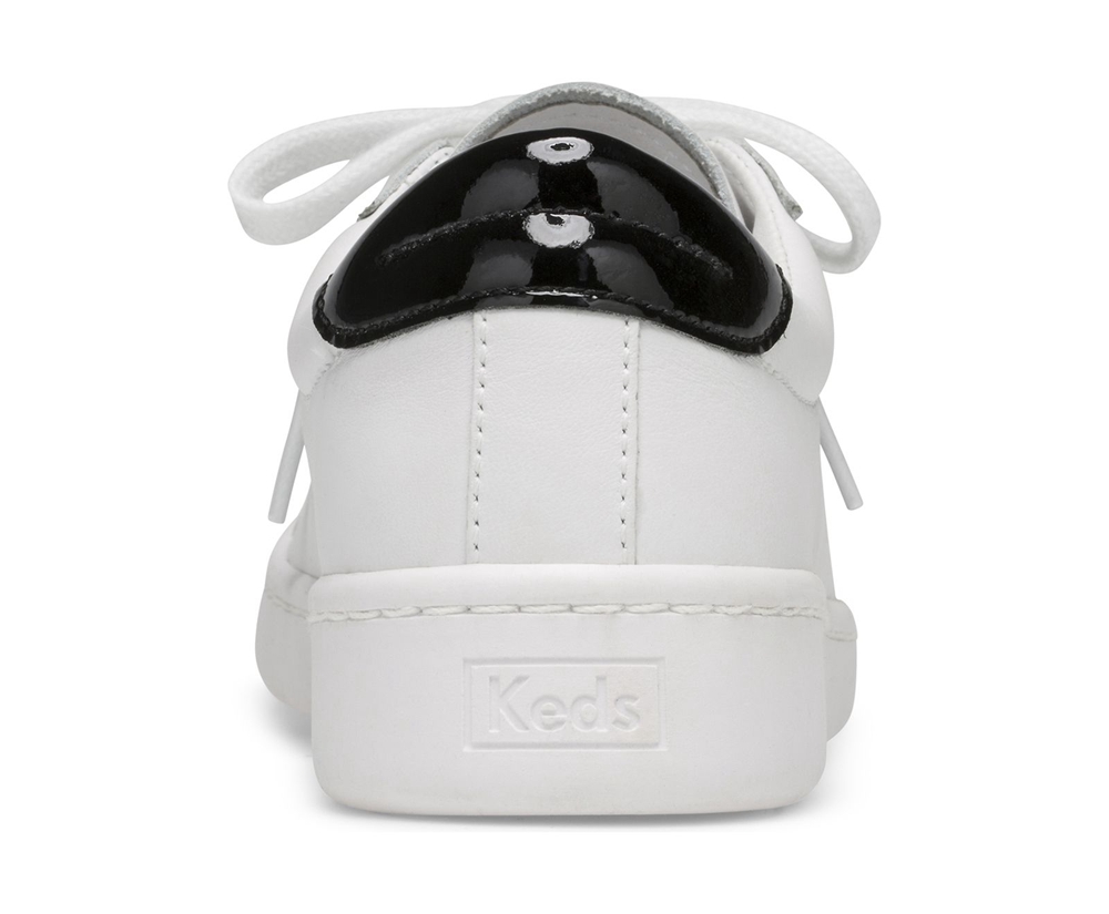 Basket Keds Femme Blanche - Ace Cuir - 315-DZFRKH